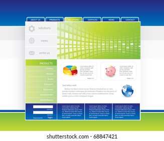 Web template in editable format