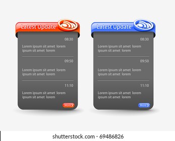 web template element, includes two versions for your web design.