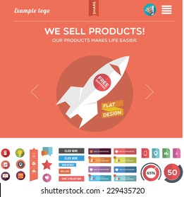 Web template and web graphics