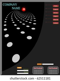 Semitono de plantilla web