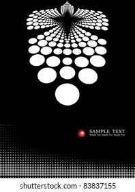  Web template (halftone) black