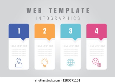 Web Template Info Graphic Design.