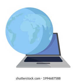 Plantilla web para diseño de marketing. Tecnología de seguridad de redes informáticas. Red residencial. Tierra del planeta. Dispositivo inteligente. Conexión a Internet a nivel mundial. Red de comunicación global. Tecnología de nube. Innovación