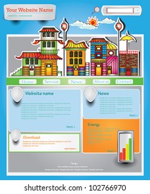 Web template "Old city" collection