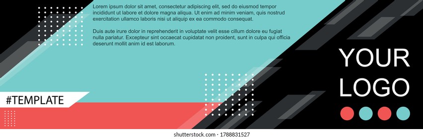 Webvorlage für die Gestaltung persönlicher oder Werbeartikel - Vektorgrafik