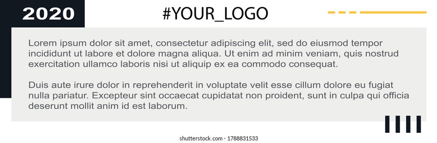 Web template for personal or advertising articles design - Vector