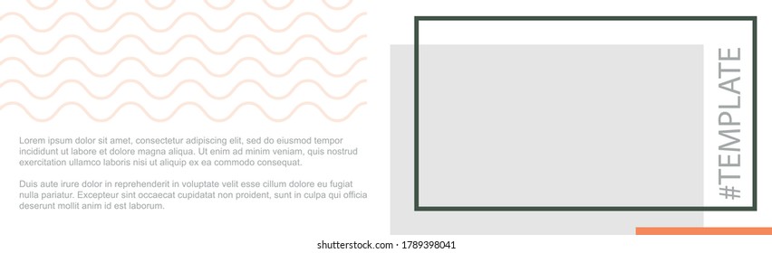 Plantilla web para el diseño de artículos personales o publicitarios - Vector