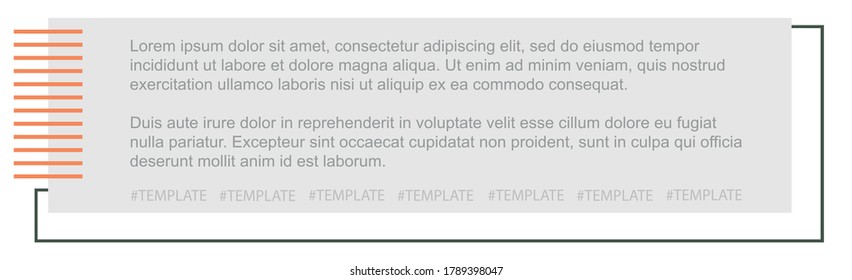 Webvorlage für die Gestaltung persönlicher oder Werbeartikel - Vektorgrafik