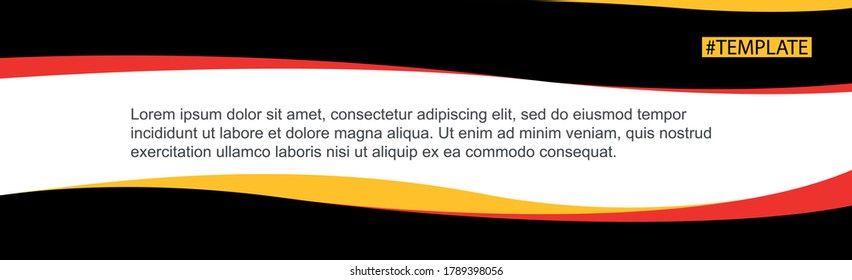 Web template for personal or advertising articles design - Vector