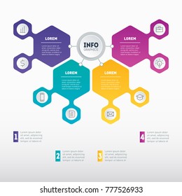 Web Template of a sales pipeline, purchase funnel, chart or diagram. Business presentation concept with 4 options. Vector infographic of technology or education process with 4 steps