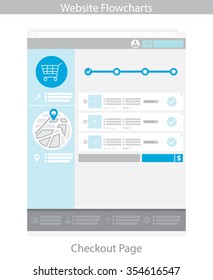 Web Template Simple Vector: Checkout Page