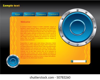 Web template with speakers