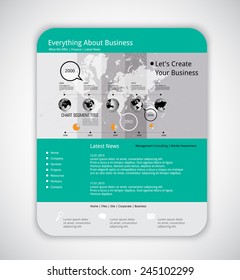 Web template, vector 