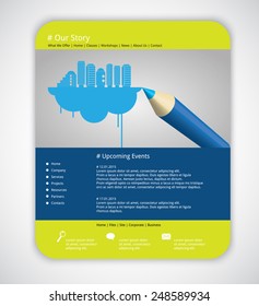 Web template, vector 