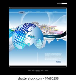 web template vector