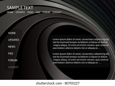  Web template vector  background circular illustration- Modern futuristic vector site template