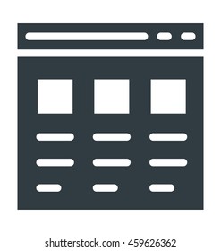 Web Template Vector Icon
