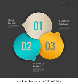 Web template. Vector illustration.