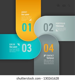 Web template. Vector illustration.