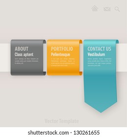 Web template. Vector illustration.