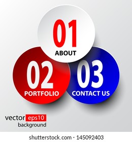 Web template. Vector illustration.