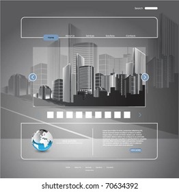 vectorial de plantilla web