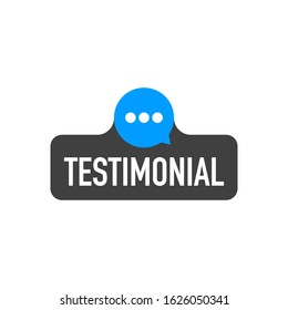 web testimonial icon design element