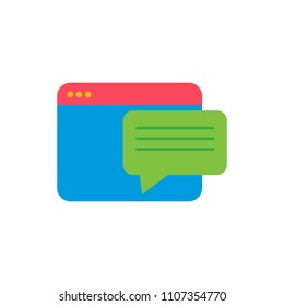 Web Testimonial Logo Icon Design