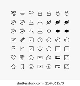 web . thin icon designs. a collection of simple icon designs for web and application displays. technology. outlines . vectors. modern. set of icon designs with eps format