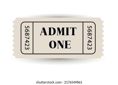 Web  ticket. Carnival ticket. New vector