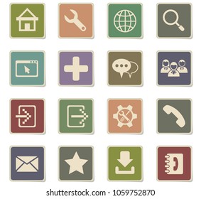 web tools web icons for user interface design