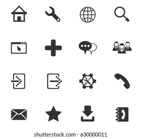 web tools web icons for user interface design