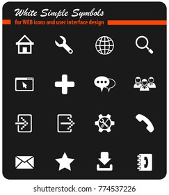 web tools web icons for user interface design