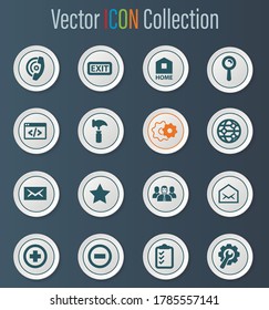 Web tools vector icons for user interface design