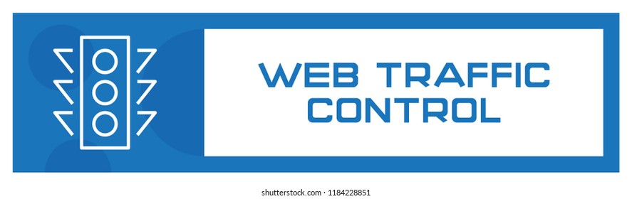 Web Traffic Control Icon Concept