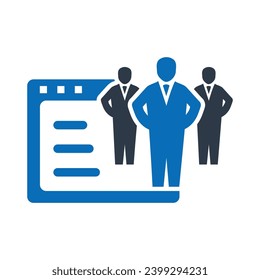 Web-Traffic-Counter Flaches blaues Symbol einzeln auf weißem Hintergrund, Vektorgrafik | Semiosymbole