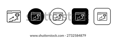 Web Traffic Icon With Black And White Background