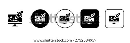 Web Traffic Icon With Black And White Background