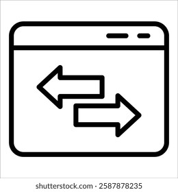 Web Traffic Icon Element For Design