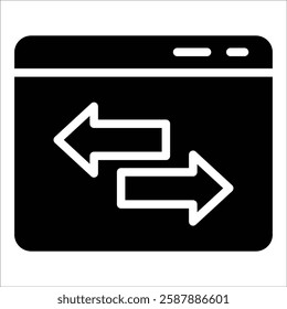 Web Traffic Icon Element For Design