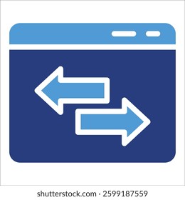 Web Traffic Icon Element For Design