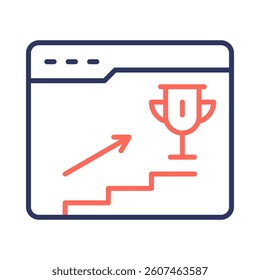 Web Traffic Icon Element for Design