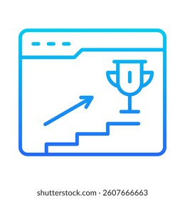 Web Traffic Icon Element for Design