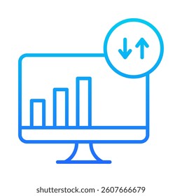 Web Traffic Icon Element for Design