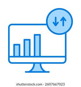 Web Traffic Icon Element for Design