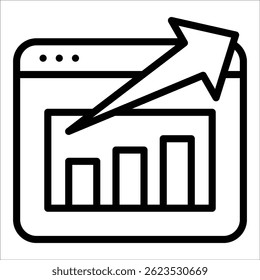 Web Traffic Icon Element For Design