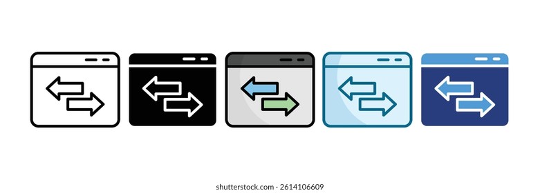 Web Traffic Icon Set Multiple Style Collection