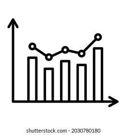 Web Traffic Vector Outline Icon Isolated On White Background
