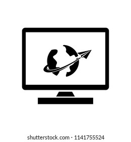 web travel icon vector
