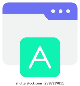 Web Typography Icon can be used for web, mobile app, infographic, etc